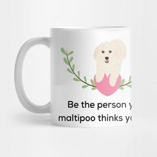 Maltipoo Mom and Dad Quotes Mug